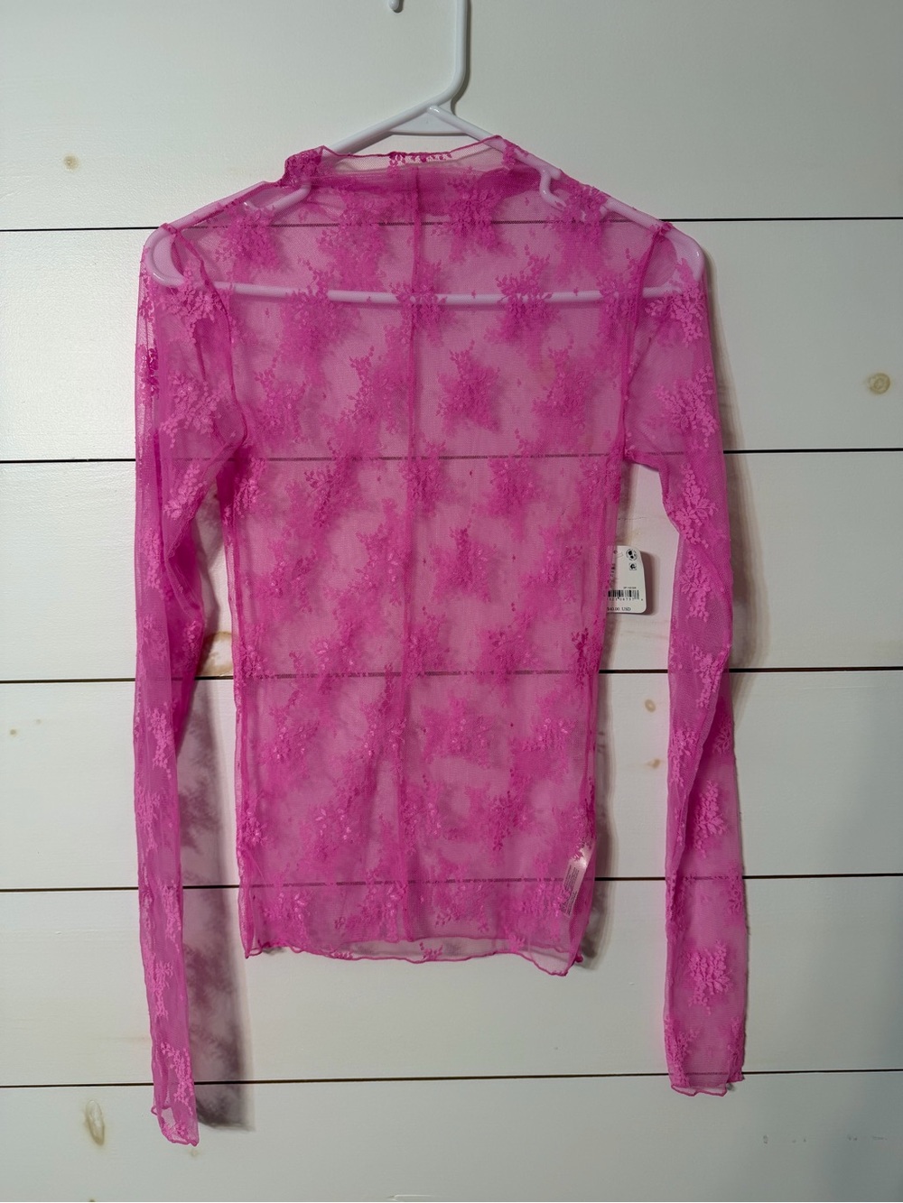 Free People Intimately Lady Lux Sheer Top Size S NWT - Picture 2 of 3